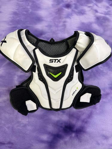Medium Youth STX Cell IV Shoulder Pads (Used)