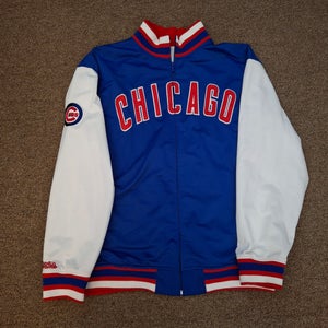 Stitches Chicago Cubs Full Zip Jacket Sz Large