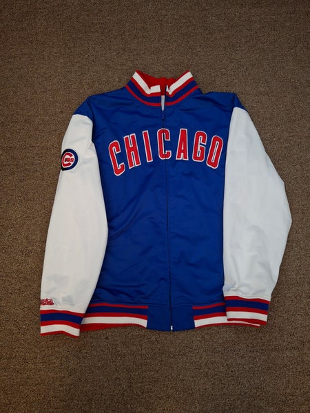Stitches Chicago Cubs Full Zip Jacket Sz Large