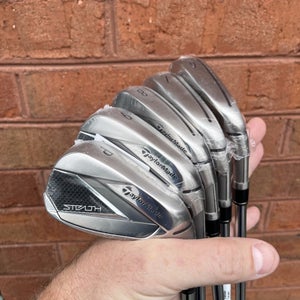 NEW! TaylorMade Stealth Iron Set 5 Clubs 6 - PW KBS Steel Max MT 85 Regular