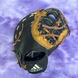 Black Adidas TS3150BR RH First Base Baseball Glove 12" (Used)
