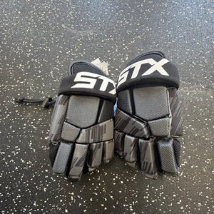 Used STX STALLION 75 Lacrosse Gloves Junior Black XS 11849-S000030469