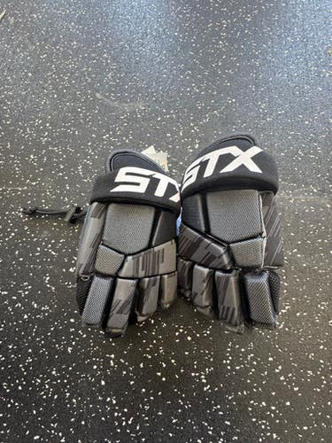 Used STX STALLION 75 Lacrosse Gloves Junior Black XS 11849-S000030469