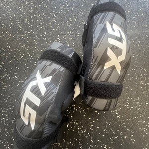 Used STX STALLION 75 Lacrosse Arm Pads/Guards Black XS 11849-S000030468