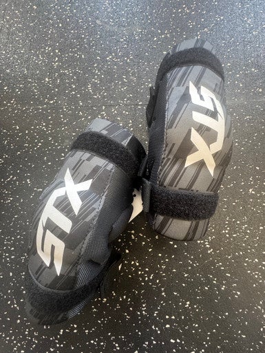 Used STX STALLION 75 Lacrosse Arm Pads/Guards Black XS 11849-S000030468