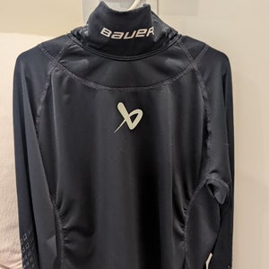Bauer Youth Medium LS NeckProtect KEVLAR Base Layer Shirt