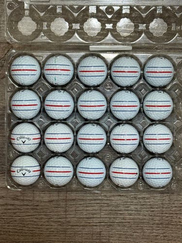 20 Callaway Triple Track Golf Balls (Chrome Soft, Chrome Tour, ERC Soft) - 5A