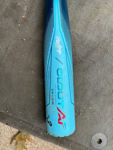 2024 Rawlings Clout AI Alloy BBCOR Certified Bat (-3)  29 oz 32" (Used)