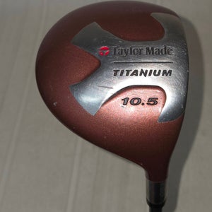 TaylorMade Titanium Driver 10.5° Mens RH Bubble R-80 Plus Graphite Shaft 45.5"