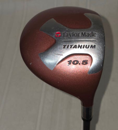 TaylorMade Titanium Driver 10.5° Mens RH Bubble R-80 Plus Graphite Shaft 45.5"