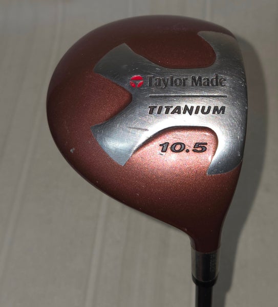 TaylorMade Titanium Driver 10.5° Mens RH Bubble R-80 Plus Graphite Shaft 45.5"