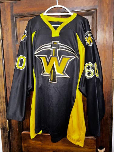 TEXAS WILDCATTERS  HOCKEY JERSEY SIZE 58 GOALIE CUT