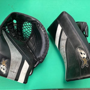 Black Senior Brian's G-Netik Goalie Gloves & Blockers Regular (Used)
