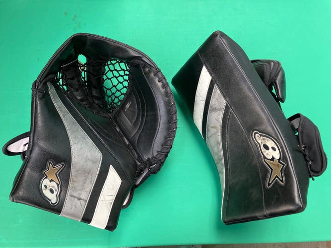 Black Senior Brian's G-Netik Goalie Gloves & Blockers Regular (Used)