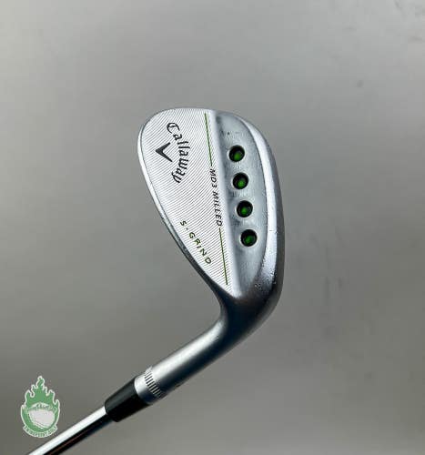 Used Callaway MD3 Chrome Milled S Grind Wedge 54*-10 Senior Flex Steel Golf