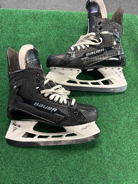 Senior Bauer Supreme Mach Hockey Skates Pro Stock Size: 9 (Used) MADE IN CANADA