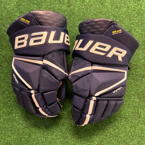 Blue Senior Bauer Vapor Hyperlite Gloves 14" (Used)