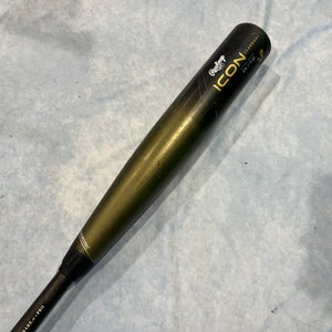 2023 Rawlings Icon Composite Bat BBCOR Certified (-3) Composite 29 oz 32" (Used)