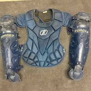Force3 Pro Chest Protector and Leg Guards - Adult - Navy