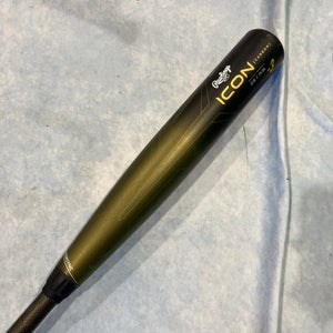 2023 Rawlings Icon Composite Bat BBCOR Certified (-3) Composite 30 oz 33" (Used)