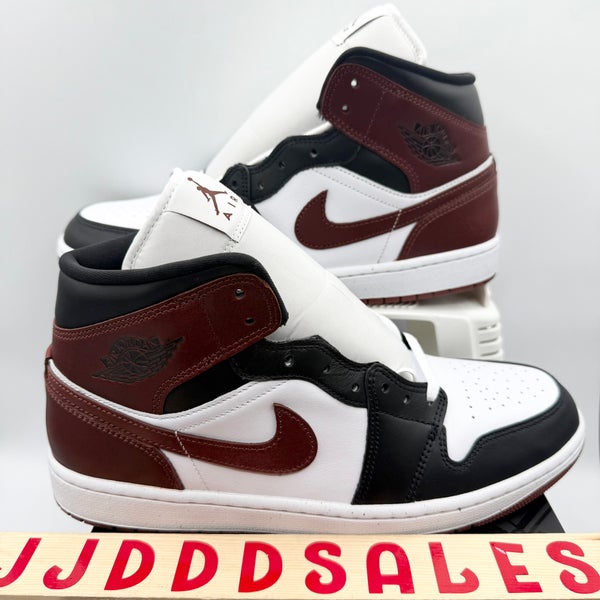 Nike Air Jordan 1 Mid SE Shoes White Dark Pony Black HF3216-102 Men's Sz 11 NIB