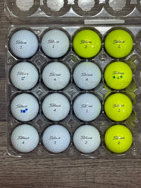 16 Titleist AVX Golf Balls - 5A MINT CONDITION ONLY (A Few Yellow)
