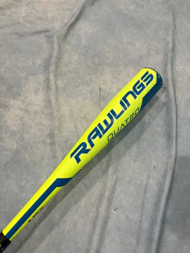 2018 Rawlings Quatro Alloy Bat USABat Certified (-11) Alloy 15 oz 26" (Used)