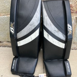 Black 34" Senior Brian's GNETiK Pure Goalie Leg Pads (Used)