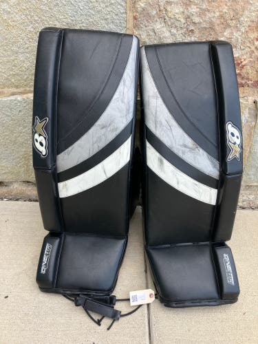 Black 34" Senior Brian's GNETiK Pure Goalie Leg Pads (Used)