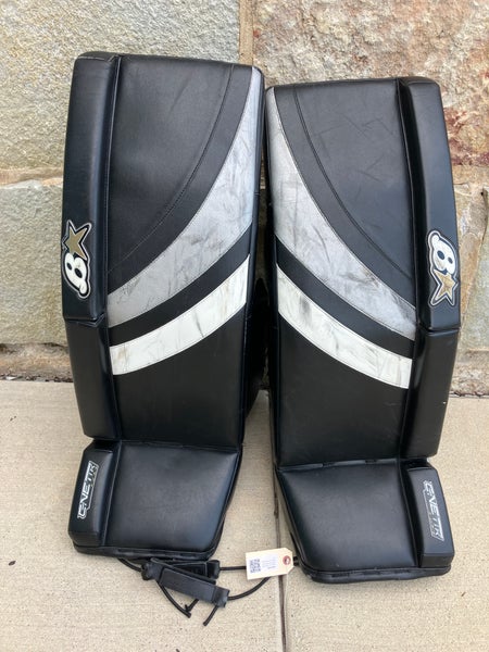Black 34" Senior Brian's GNETiK Pure Goalie Leg Pads (Used)