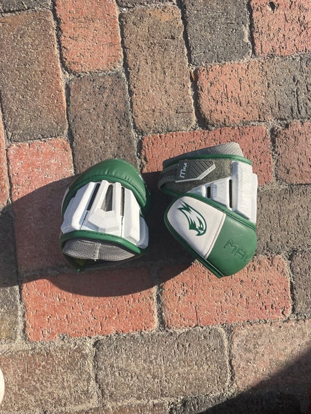 Maverik Max Elbow Pads - White & Green (Retail: $65)