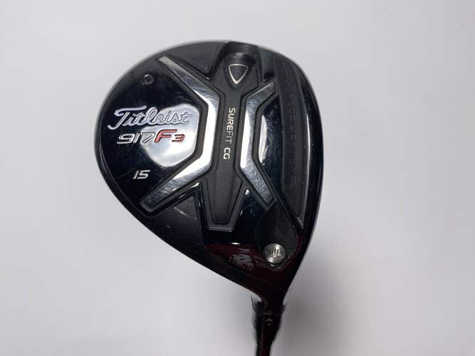 Titleist 917 F3 3 Fairway Wood 15* Aldila Rogue max 75g Stiff Graphite Mens RH