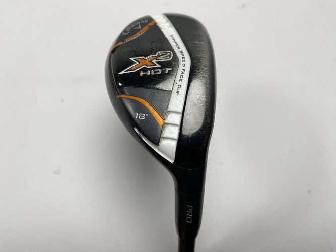 Callaway X2 Hot Pro 2 Hybrid 18* Aldila Tour ATX 3.3 75g Stiff Graphite Mens RH