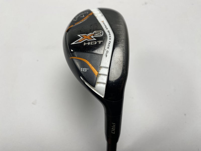 Callaway X2 Hot Pro 2 Hybrid 18* Aldila Tour ATX 3.3 75g Stiff Graphite Mens RH