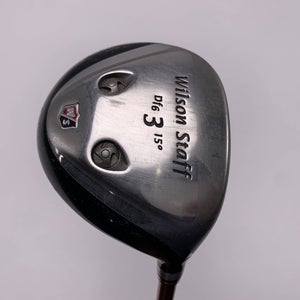 Wilson Staff DF6 3 Fairway Wood 15* Aldila NVS-DL 75g Stiff Graphite Mens RH