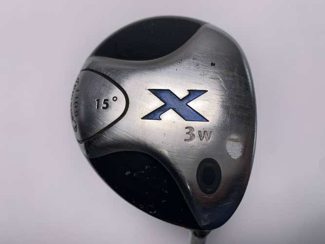Callaway X 3 Fairway Wood 15* Fujikura 65g Stiff Graphite Mens RH