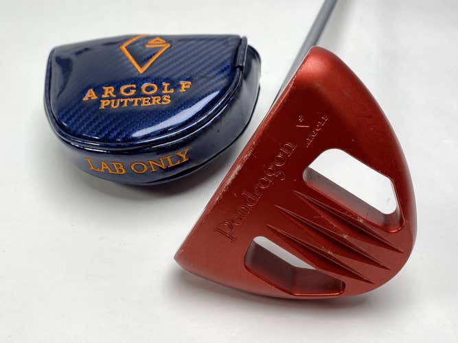 ARGOLF Pendragon Colored Edition Red Putter 35" SuperStroke Flatso 2.0 RH W/HC