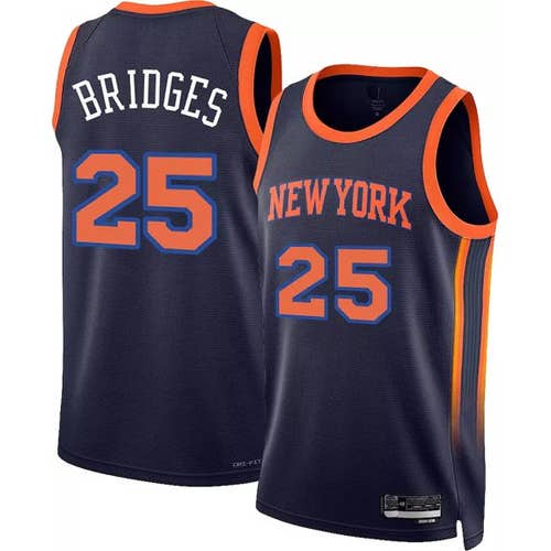 Mikael Bridges #25 Replica NYK Knicks Jersey - Navy