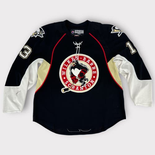 Pro Stock Game Used Wilkes-Barre/Scranton Penguins Preseason Away Jersey Carman