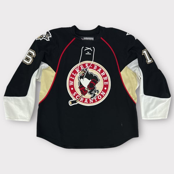 Pro Stock Game Used Wilkes-Barre/Scranton Penguins Preseason Away Jersey Marcantuoni