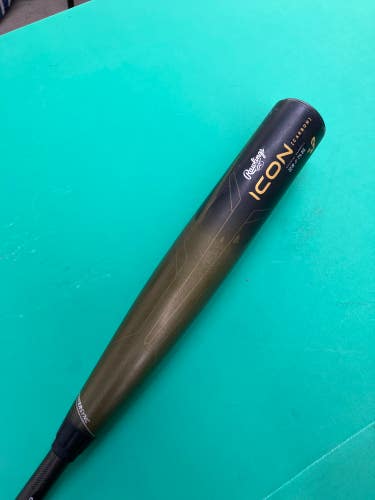 2023 Rawlings Icon Composite Bat BBCOR Certified (-3) Composite 29 oz 32" (Used)