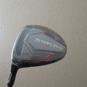 NEW MEN'S LEFT HAND TAYLORMADE STEALTH 2 HD 16* 3 WOOD FUJIKURA SPEEDER NX 50 REGULAR FLEX + HC