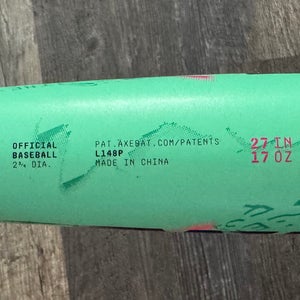 2025 AXE Warp Composite Bat (-10) 17 oz 27" (Used)