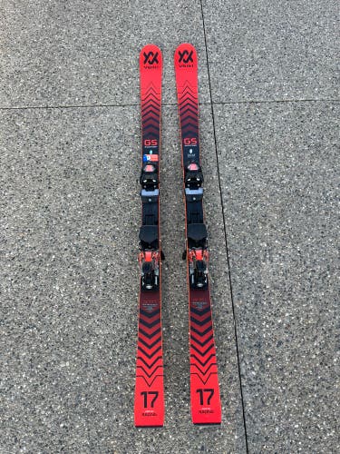 Kid's Volkl 151 cm Racing Racetiger GS Skis With Bindings (Used)