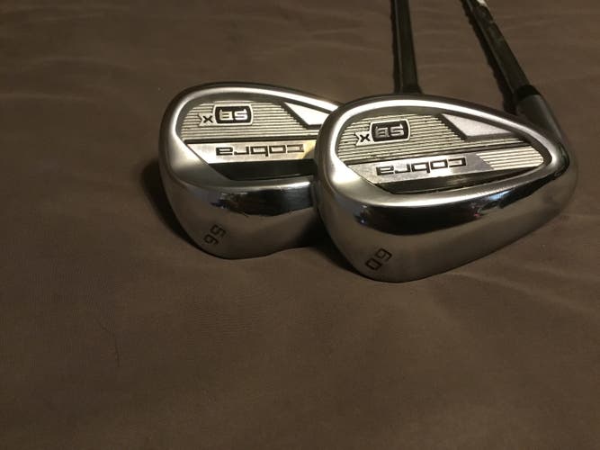 Men's Cobra 2023 KING SBx Left Hand Wedge Wedge Flex 56 and 60 Degree Steel Shaft (Used)