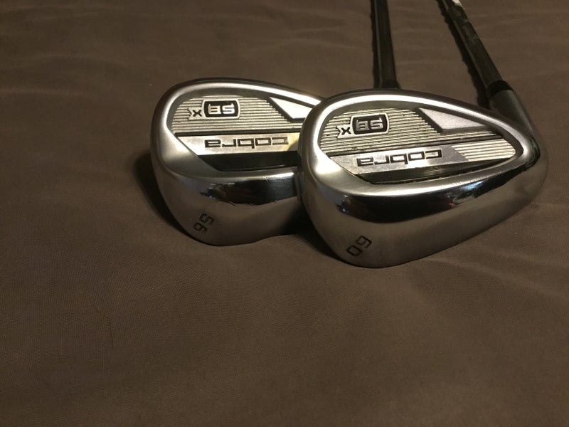 Men's Cobra 2023 KING SBx Left Hand Wedge Wedge Flex 56 and 60 Degree Steel Shaft (Used)