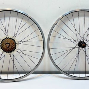 Trek 7-Speed 32-Spoke Black Aluminum Bolt-On 24" Kids Mountain Bike Wheelset