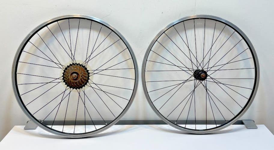 Trek 7-Speed 32-Spoke Black Aluminum Bolt-On 24" Kids Mountain Bike Wheelset