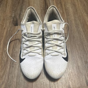 Send Offers ! Barely Used White Men's Size M 9.5 (W 10.5) Adult Nike Low Top Huarache Molded Cleats