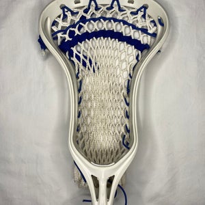 Warrior Swarm X LAX Head Strung White Strung White Mesh & Blue String